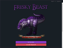 Tablet Screenshot of frisky-beast.com